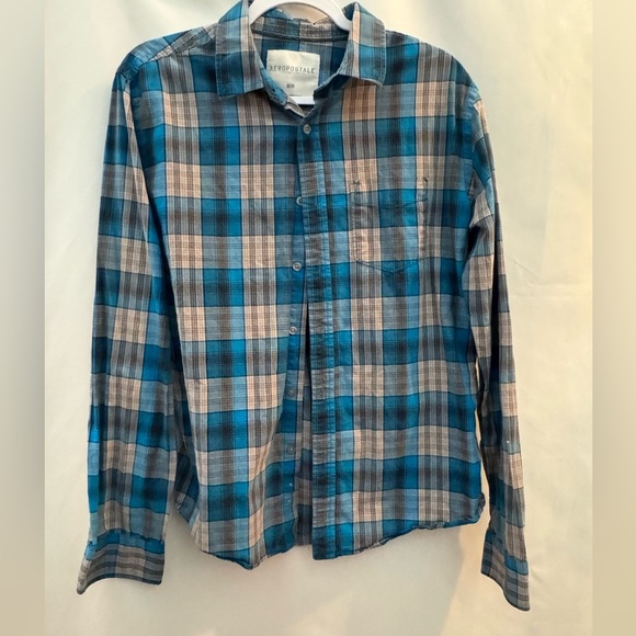 Aeropostale Men’s Long Sleeve Button Down Shirt M - Picture 1 of 4